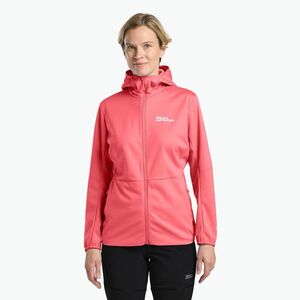 Jack Wolfskin női softshell dzseki Feldberg Hoody naplemente korall színben (Feldberg Hoody A63971_J0141) kép