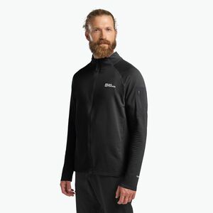 Jack Wolfskin férfi trekking dzseki Prelight Full Zip fekete (Prelight Full Zip A63789_6000) kép