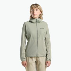 Jack Wolfskin női Prelight Trail Hoody menta levél fleece pulóver (Prelight Trail Hoody A63792_4137) kép