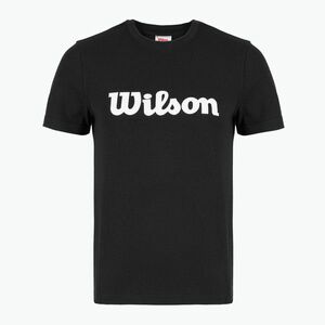 Női tenisz póló Wilson Team Graphic Script W fekete script (Team Graphic Script W WW00479511BK1) kép