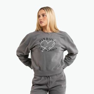 Pitbull női Manzanita Heart Crewneck Sweatshirt mosott szürke (Manzanita Heart Crewneck Sweatshirt 105002161001) kép