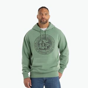 Férfi Pitbull Vintage Bjj kapucnis melegítőfelső mosott zöld (Vintage Bjj Hooded Sweatshirt 125059352005) kép
