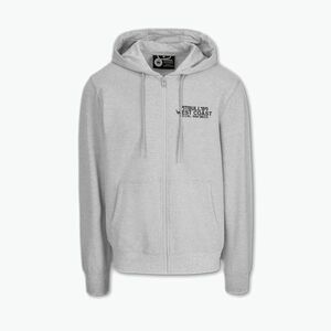 Férfi Pitbull Driving kapucnis Zip pulóver szürke/melange (Driving Hooded Zip Sweatshirt 135048121005) kép