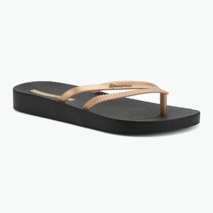 Női Ipanema Bossa Soft V fekete/arany flip flopok (Bossa Soft V 82840-AQ444) kép