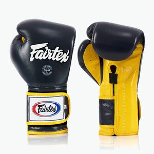 Fairtex Heavy Hitter mexikói stílusú kék/sárga bokszkesztyűk (Heavy Hitter's Mexican Style BGV9-BU/YW) kép