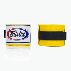 Fairtex Handwraps bokszkötszer 300 cm sárga (Handwraps HW2-YW) kép