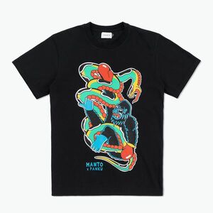 MANTO X Panku Struggle póló fekete (X Panku Struggle MNT166_BLK) kép