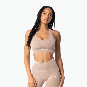 Carpatree Yasmine Seamless bézs színű kőmosott edzőmelltartó (Yasmine Seamless CP-BI-YSS-BEISW) kép