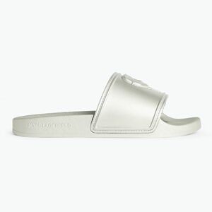 KARL LAGERFELD női flip-flop Kondo 2.0 NFT Relief ezüst gumival (Kondo 2.0 NFT Relief KL80919M VSL) kép