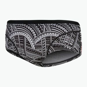 Férfi ZONE3 Kona Speed Brief Shorts törzsi nyomtatás/fekete/fehér/narancs úszó boxeralsó (Kona Speed Brief Shorts SW21MKSBRF101) kép