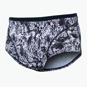 Férfi ZONE3 Pacific Koa Short rövidnadrág fekete/zöld úszó boxeralsó (Pacific Koa Brief Shorts SW23MPKBS101) kép