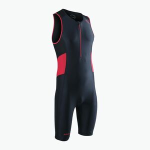 Férfi ZONE3 Activate Trisuit triatlonruha fekete/piros (Activate Trisuit TS23MACT108) kép