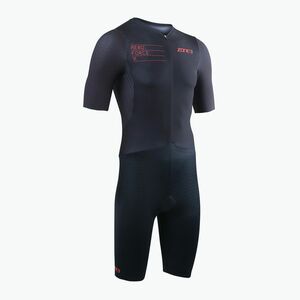 Férfi triatlonruha ZONE3 Aeroforce X II Trisuit fekete (Aeroforce X II Trisuit TS23MAFS101) kép