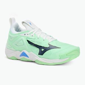Mizuno Wave Momentum 3 röplabda cipő neo menta/fekete/határkék (Wave Momentum 3 V1GA231287) kép
