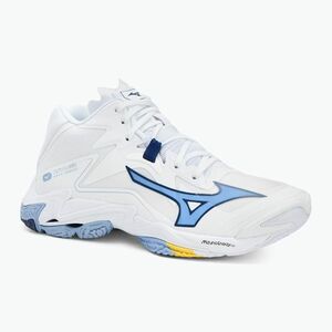 Mizuno Wave Lightning Z8 Mid röplabda cipő fehér/kék/bel air kék/bel air kék (Wave Lightning Z8 V1GA240597) kép