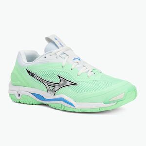 Mizuno Wave Stealth 6 neo menta/fekete/határkék cipő (Wave Stealth 6 X1GA243086) kép