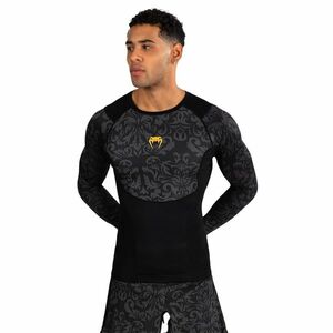 Férfi Venum x Ilia Topuria Unmatched Rashguard hosszú ujjú fekete/arany (x Ilia Topuria Unmatched Rashguard VENUM-05573-126) kép