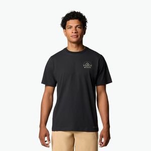 Férfi Columbia Tunnel Valley Graphic Tee fekete/természetesen hajlamos póló (Tunnel Valley Graphic Tee 2119563011) kép