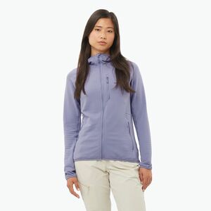 Női trekking dzseki Salomon Lightwarm Full Zip kék gránit (Lightwarm Full Zip LC2445500) kép