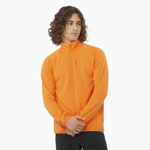 Férfi Salomon Lightwarm Full Zip kurkuma trekking melegítő pulóver (Lightwarm Full Zip LC2443800) kép