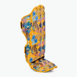 Top King Wild Tiger sípcsont és lábfejvédő sárga színben (Shin Guards Wild Tiger King TKSGWT-YW) kép