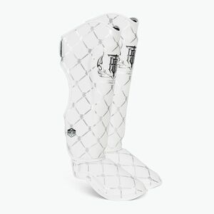 Top King Chain fehér/ezüst sípcsont- és lábfejvédők (Shin Guards Chain TKSGCHSL-WH-SV) kép