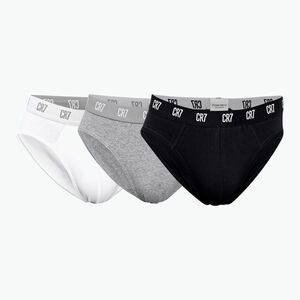 Férfi CR7 Basic Brief 3 pár fekete/szürke/fehér (Basic Brief 300-8100-66-633) kép
