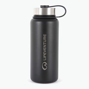Lifeventure rozsdamentes acél flakon 1000 ml termikus palack fekete (Stainless Steel Flask LM74436) kép