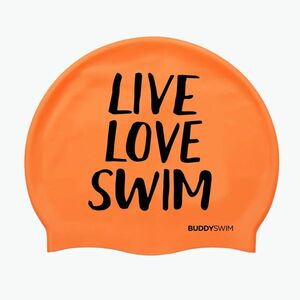 BuddySwim LLS Szilikon úszósapka narancs színben (LLS Silicone 250871) kép