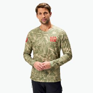 Férfi Endura Grid Floral Ltd kerékpáros hosszú ujjú tweed zöld (Grid Floral Ltd E5109TW) kép