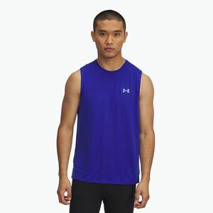 Férfi Under Armour Trail Run Launch Tank királyi/reflektív futó tank felső (Trail Run Launch Tank 1389806-400) kép