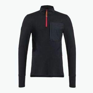 Férfi Under Armour Trail Run Quarter Zip fekete/fényvisszaverő futó melegítőfelső (Trail Run Quarter Zip 1383244-002) kép