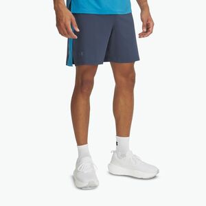 Under Armour Launch Pro 7" férfi futónadrág downpour szürke / éterkék / fényvisszaverő (Launch Pro 7" 1376508-045) kép