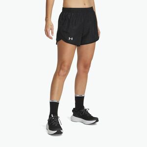 Női Under Armour Fly By 3" újdonság fekete / fényvisszaverő futónadrág (Fly By 3" Novelty 1389593-001) kép
