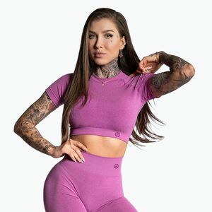 Női edzőpóló Gym Glamour Seamless Rashguard rózsaszín edzőpóló (Seamless Rashguard 274) kép
