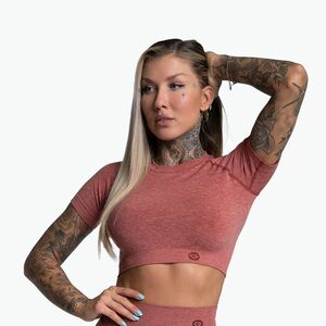 Női edző póló Gym Glamour Seamless Rashguard cseresznye (Seamless Rashguard 327) kép