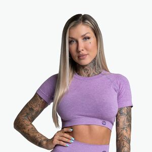 Női edző póló Gym Glamour Seamless Rashguard lila (Seamless Rashguard 329) kép