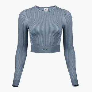 Női hosszú ujjú edzőruha Reebok RBK Lab Seamless Crop upgrade kék (RBK Lab Seamless Crop 100221561) kép