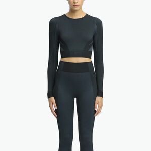 Női hosszú ujjú edzőruha Reebok RBK Lab Seamless Crop fekete (RBK Lab Seamless Crop 100221559) kép
