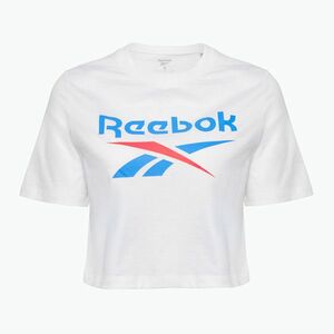Női Reebok Identity Big Logo Crop Tee fehér/korall/kék (Identity Big Logo Crop Tee 100215162) kép