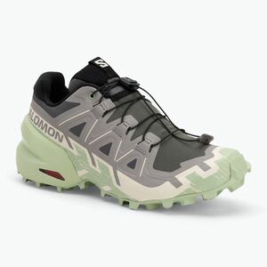 Salomon Speedcross 6 női futócipő castlerock/vanília jég/füst zöld (Speedcross 6 L47582000) kép