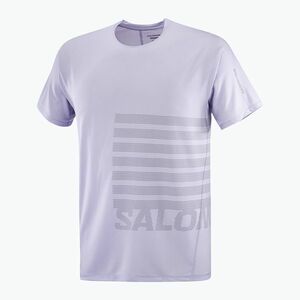 Férfi Salomon Sense Aero Tee GFX cosmic sky/castlerock futópóló (Sense Aero Tee GFX LC2694400) kép