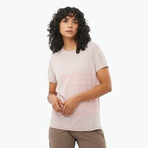 Női futópóló Salomon Sense Aero Tee GFX etherea/neon flame Salomon Sense Aero Tee GFX etherea/neon flame (Sense Aero Tee GFX LC2696500) kép