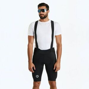 Férfi ATTABO Kirun Bib rövidnadrág fekete (Kirun Bib Shorts ATB-B5AP009-BLK) kép