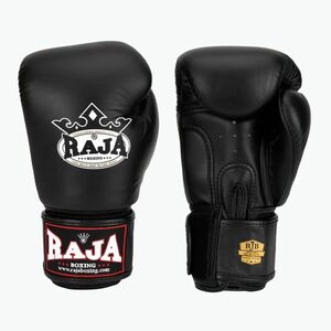 RAJA BOXING Single Standard valódi bőr bokszkesztyű fekete (Standard Genuine Leather RBGV-GL-1-BC) kép