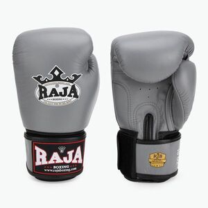 RAJA BOXING Single Standard valódi bőr szürke bokszkesztyű (Standard Genuine Leather RBGV-GL-1-GY) kép