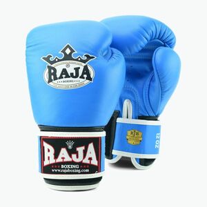 RAJA BOXING Single Standard valódi bőr világoskék bokszkesztyű (Standard Genuine Leather RBGV-GL-1-LB) kép