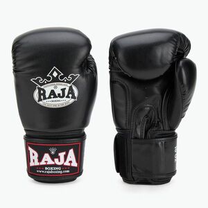 RAJA BOXING Single Semi bőr bokszkesztyű fekete (Single Semi Leather RBGV-SL-1-BC) kép