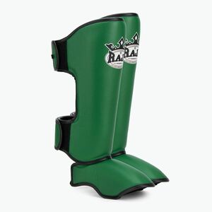 RAJA BOXING Könnyűsúlyú sípcsontvédők Valódi bőr sötétzöld sípcsont- és lábfejvédők (Lightweight Shin Guards Genuine Leather RSG-GL-DG) kép