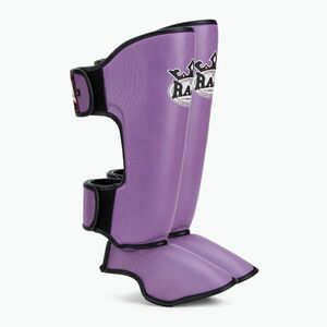 RAJA BOXING Könnyűsúlyú sípcsontvédők Valódi bőr lila sípcsont és lábfejvédők (Lightweight Shin Guards Genuine Leather RSG-GL-PR) kép
